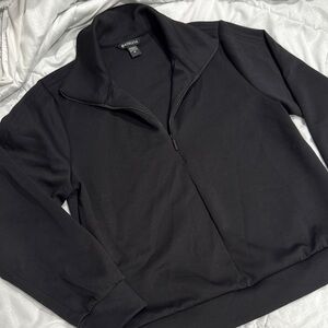 Athleta scuba quarter zip size medium black